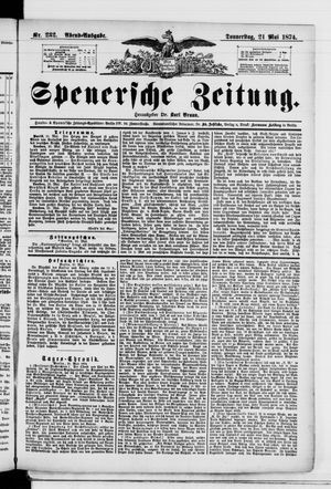 Spenersche Zeitung vom 21.05.1874