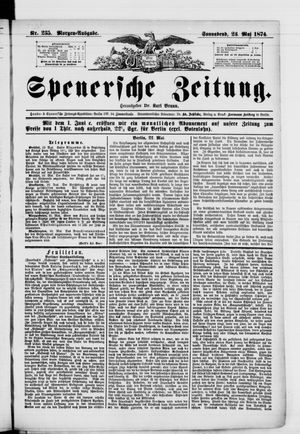 Spenersche Zeitung vom 23.05.1874