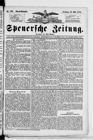 Spenersche Zeitung vom 26.05.1874
