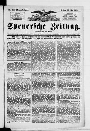 Spenersche Zeitung vom 29.05.1874
