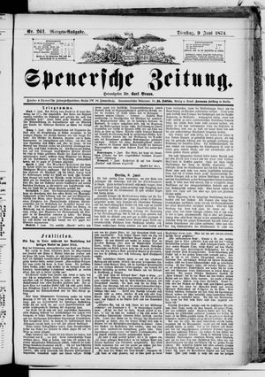 Spenersche Zeitung vom 09.06.1874