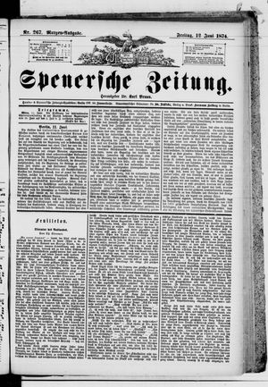 Spenersche Zeitung on Jun 12, 1874