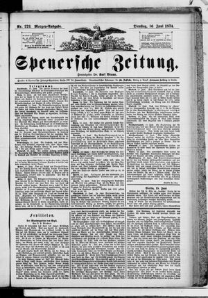Spenersche Zeitung vom 16.06.1874