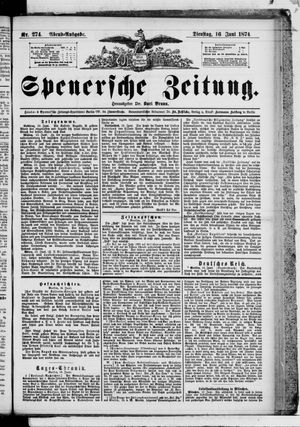 Spenersche Zeitung vom 16.06.1874