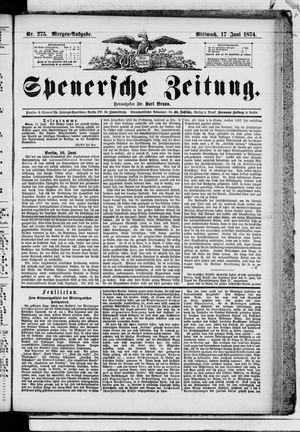 Spenersche Zeitung on Jun 17, 1874