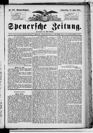 Spenersche Zeitung vom 18.06.1874
