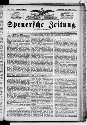Spenersche Zeitung vom 18.06.1874