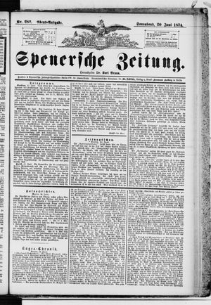 Spenersche Zeitung vom 20.06.1874