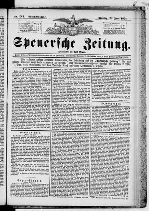 Spenersche Zeitung vom 22.06.1874