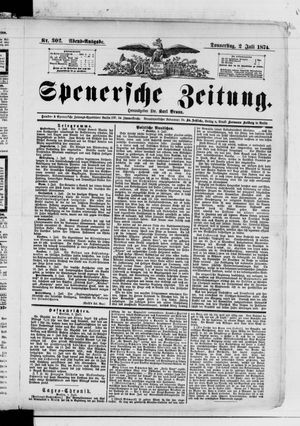 Spenersche Zeitung vom 02.07.1874