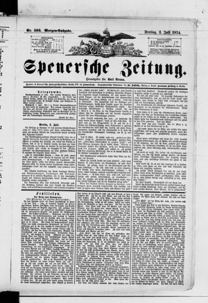 Spenersche Zeitung vom 03.07.1874