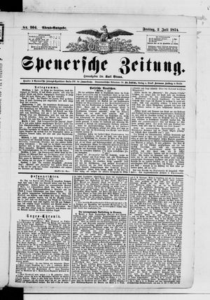Spenersche Zeitung vom 03.07.1874