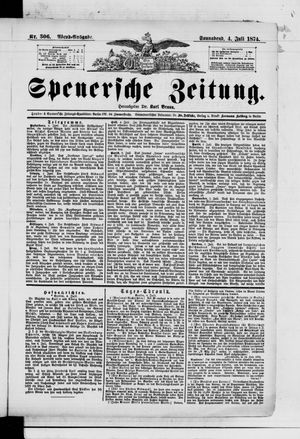 Spenersche Zeitung vom 04.07.1874