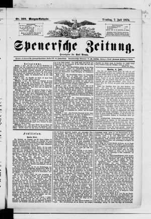 Spenersche Zeitung vom 07.07.1874