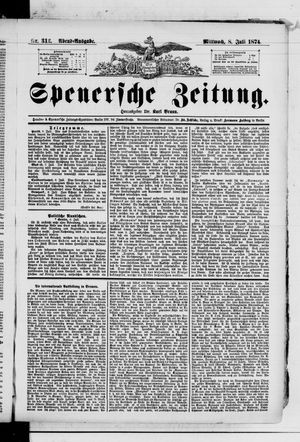 Spenersche Zeitung vom 08.07.1874