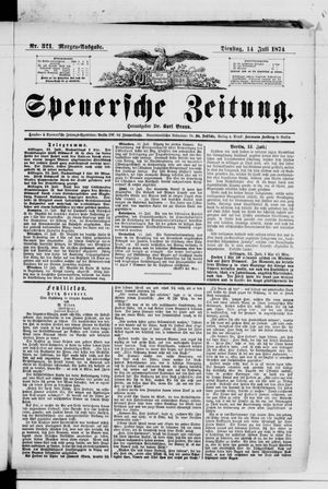 Spenersche Zeitung vom 14.07.1874