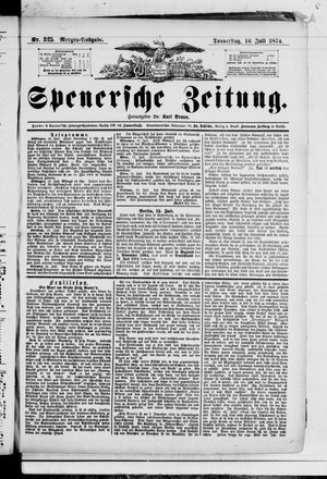 Spenersche Zeitung vom 16.07.1874