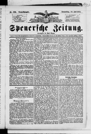 Spenersche Zeitung vom 16.07.1874