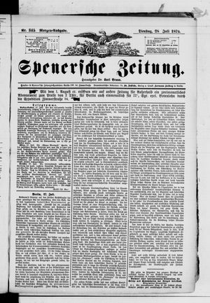 Spenersche Zeitung vom 28.07.1874