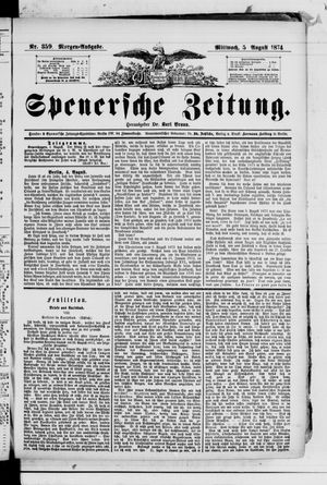 Spenersche Zeitung vom 05.08.1874