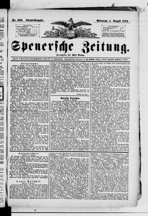 Spenersche Zeitung vom 05.08.1874