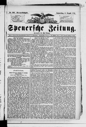 Spenersche Zeitung vom 06.08.1874