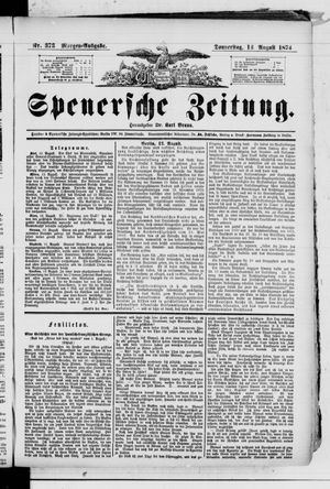 Spenersche Zeitung vom 13.08.1874