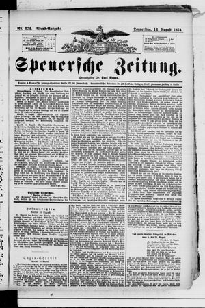 Spenersche Zeitung vom 13.08.1874