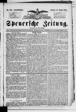 Spenersche Zeitung vom 14.08.1874