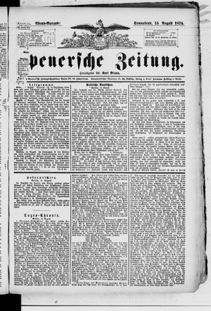 Spenersche Zeitung vom 15.08.1874