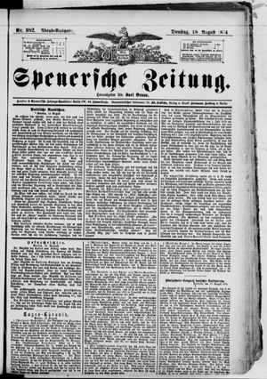 Spenersche Zeitung vom 18.08.1874