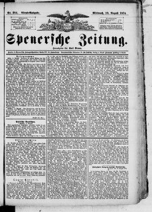 Spenersche Zeitung vom 19.08.1874