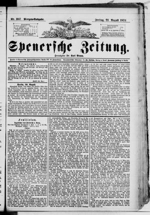 Spenersche Zeitung vom 21.08.1874