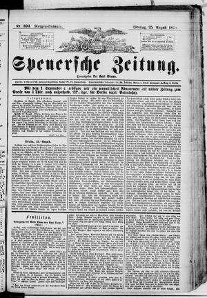 Spenersche Zeitung vom 25.08.1874