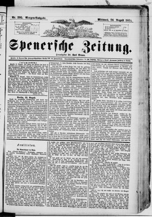 Spenersche Zeitung vom 26.08.1874