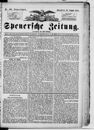 Spenersche Zeitung vom 29.08.1874