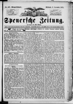 Spenersche Zeitung on Sep 2, 1874