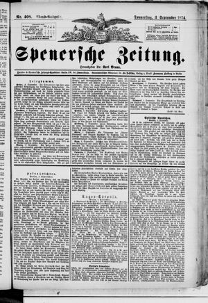Spenersche Zeitung vom 03.09.1874
