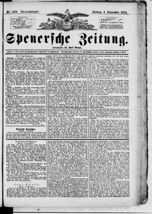 Spenersche Zeitung vom 04.09.1874