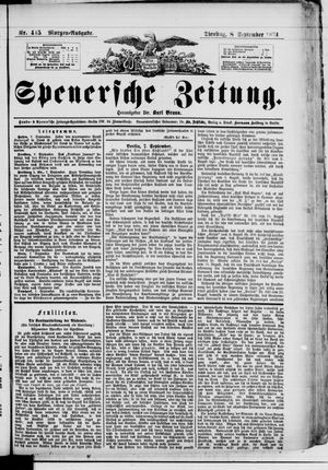 Spenersche Zeitung vom 08.09.1874