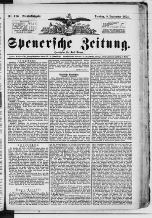 Spenersche Zeitung vom 08.09.1874