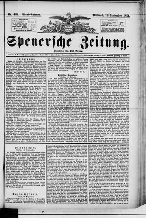 Spenersche Zeitung vom 16.09.1874
