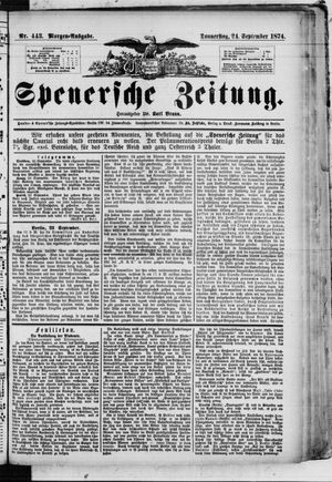 Spenersche Zeitung vom 24.09.1874