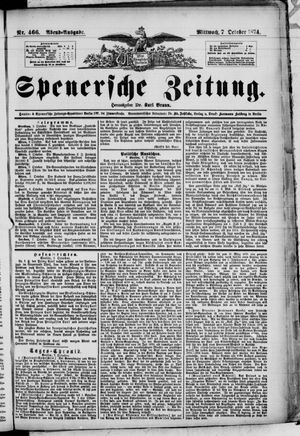 Spenersche Zeitung vom 07.10.1874