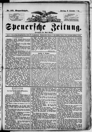 Spenersche Zeitung vom 09.10.1874