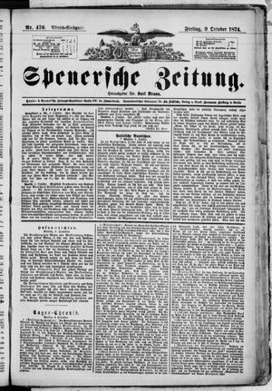 Spenersche Zeitung vom 09.10.1874