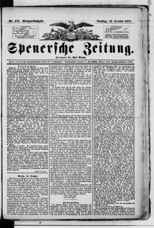 Spenersche Zeitung vom 13.10.1874