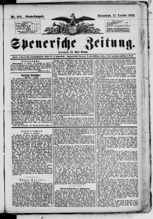 Spenersche Zeitung vom 17.10.1874