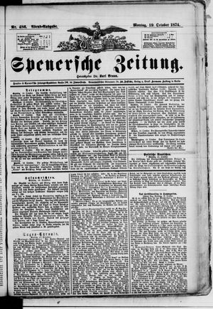 Spenersche Zeitung vom 19.10.1874