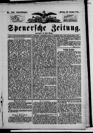 Spenersche Zeitung vom 30.10.1874